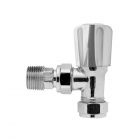 Pair Of Chrome Angled Radiator Valves