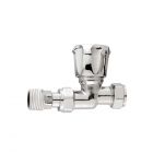 Pair Of Chrome Straight Radiator Valves