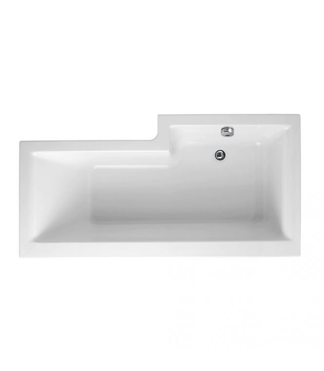 Synergy Elite L Shape 1675mm Left Hand Standard Shower Bath